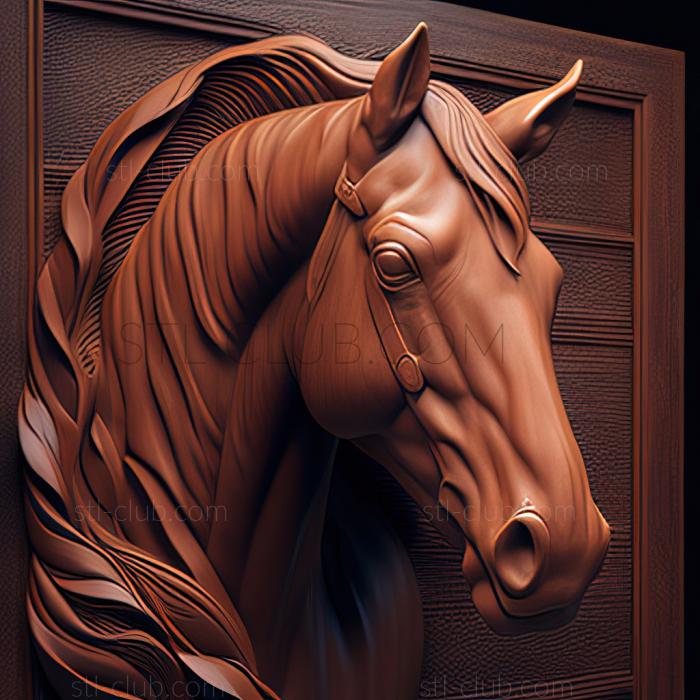 3D model st Aniline horse famous animal (STL)